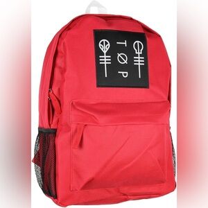 New Twenty One Pilots Stressed Out Backpack Blurryface  Red Bag